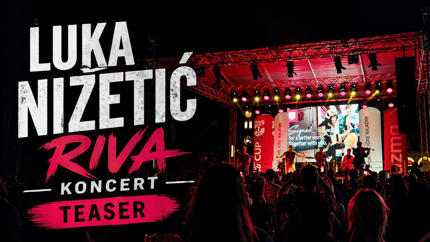 Luka Nižetić Teaser Riva koncert promo video produkcija Unlimited Crew Leo Bartulica Split